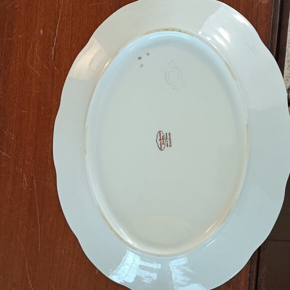 Vintage Theodore Haviland Rosalinde.14" Oval Serving Platter - Picture 4 of 9